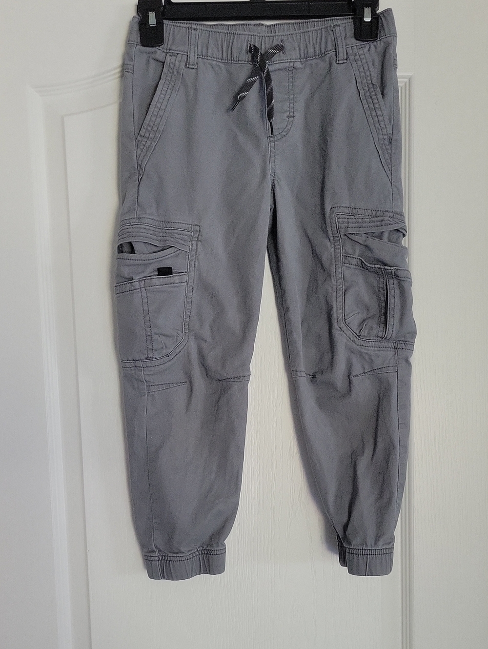 Wrangler Light Gray Cargo Joggers for Kids